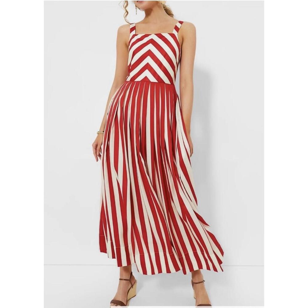 NWT - Tuckernuck Rouge Red Stripe Laina Dress - Extra Large XL